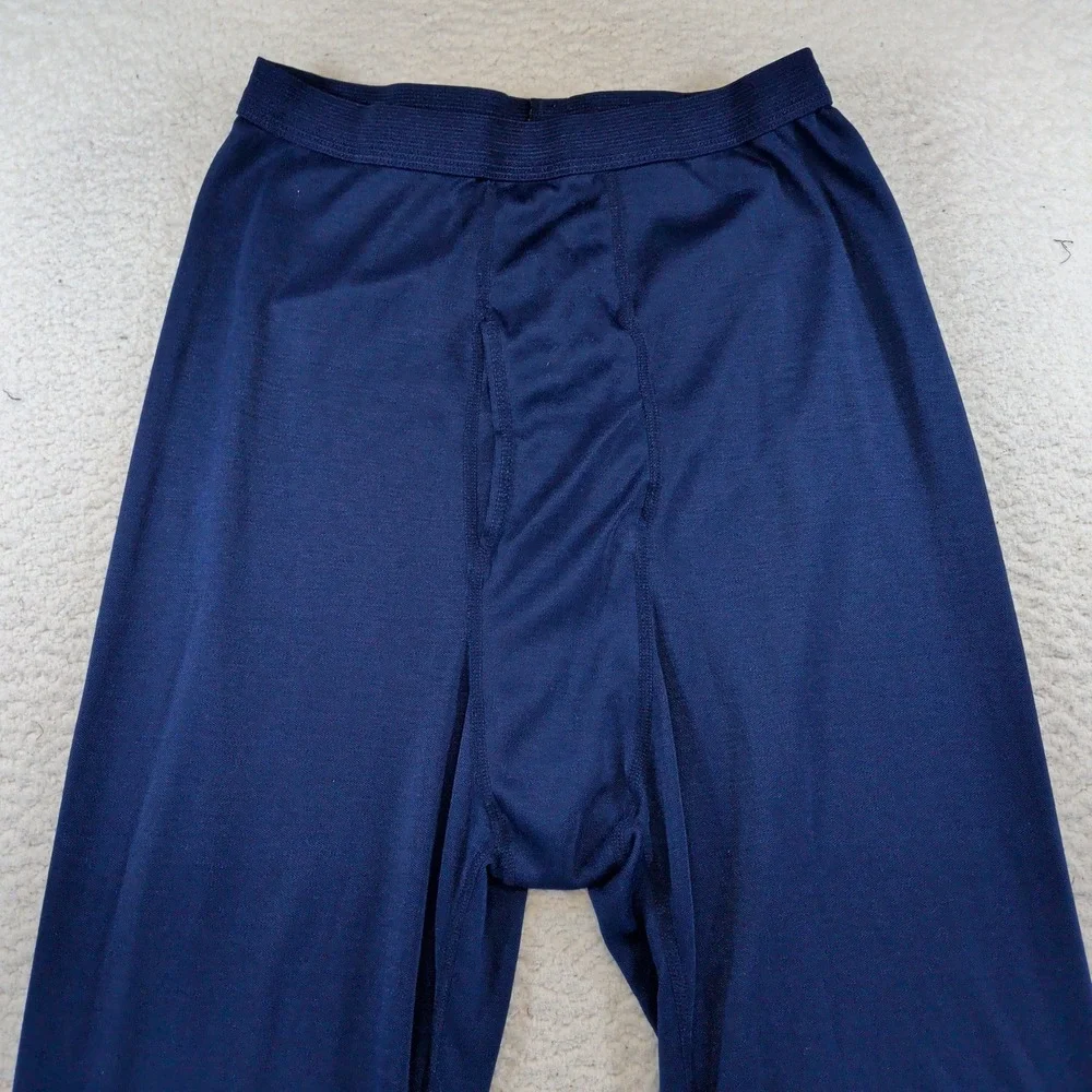 Patagonia Capilene Mens Large Navy Blue Base Layer‎ Long Underwear Bottoms USA